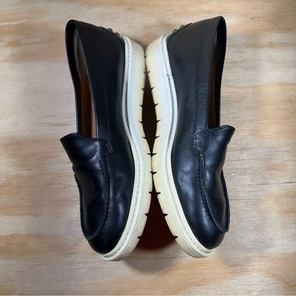 Aquatalia Kyleigh Studded Black Leather Platform Loafers Women’s Size 7.5 - Picture 3 of 7